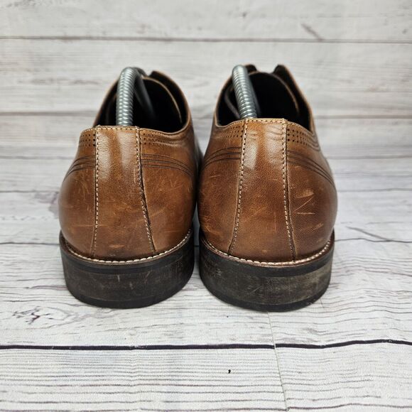 Kenneth Cole Reaction Men's Derby Shoes Brown Leather US Size 9 / EU 42 - Picture 4 of 7